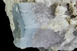 Aquamarine/Morganite Crystals in Albite Crystal Matrix - Pakistan #111364-2